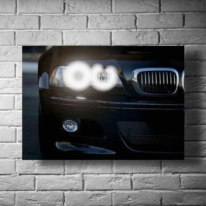 GearXpress poster of the iconic BMW M3 E46, displayed as modern classic car wall art