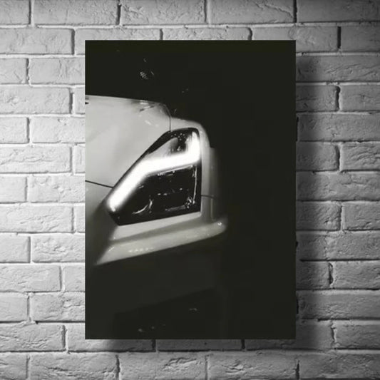Poster of the modern Nissan GTR R35 "Godzilla", displayed as Japanese supercar wall art
